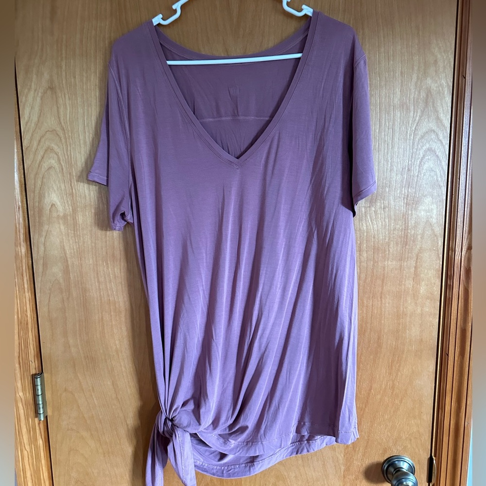 Lululemon Short-Sleeve V-Neck Tunic With Side Tie